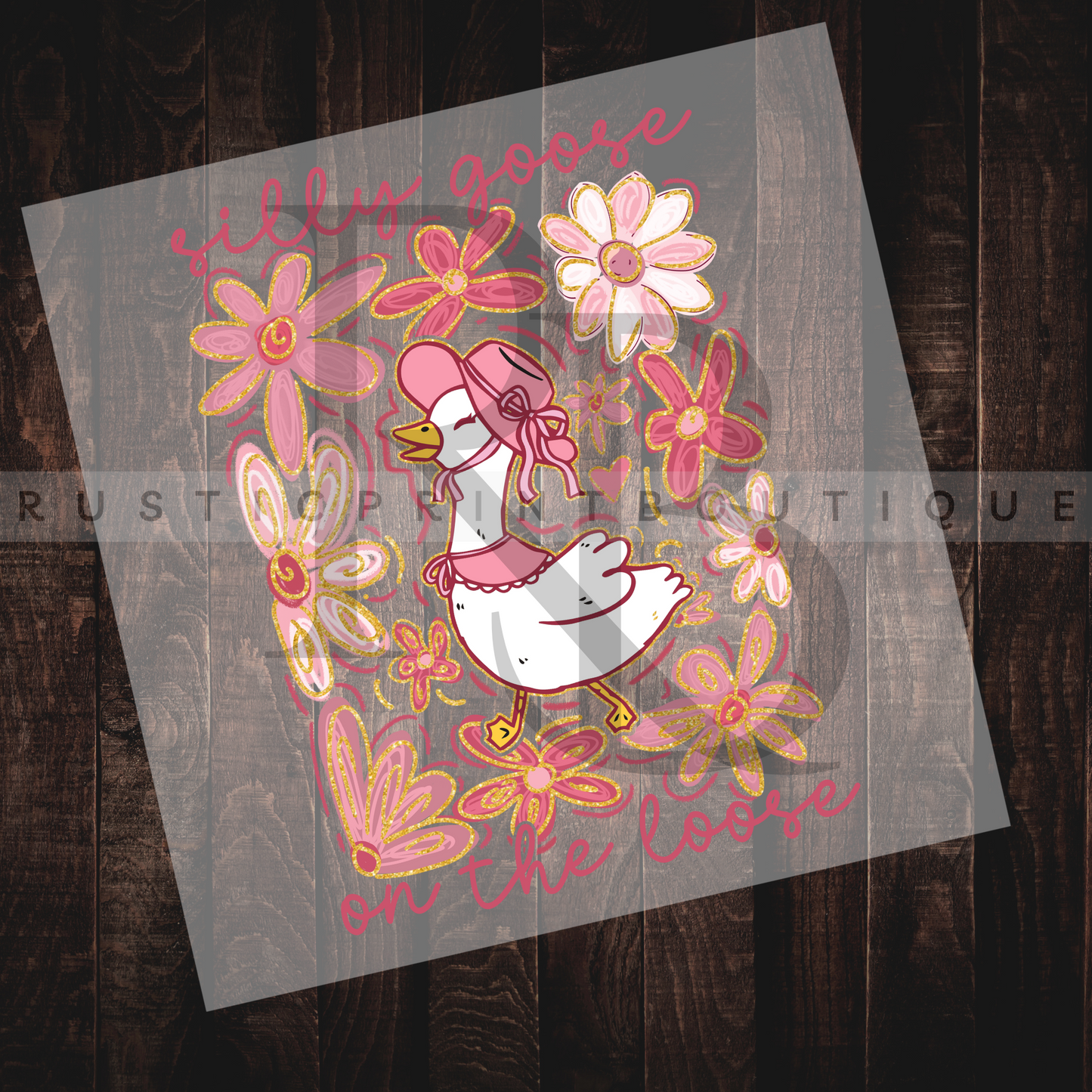 Easter DTF Spring DTF Heat Transfer Silly Goose DTF Heat Transfer