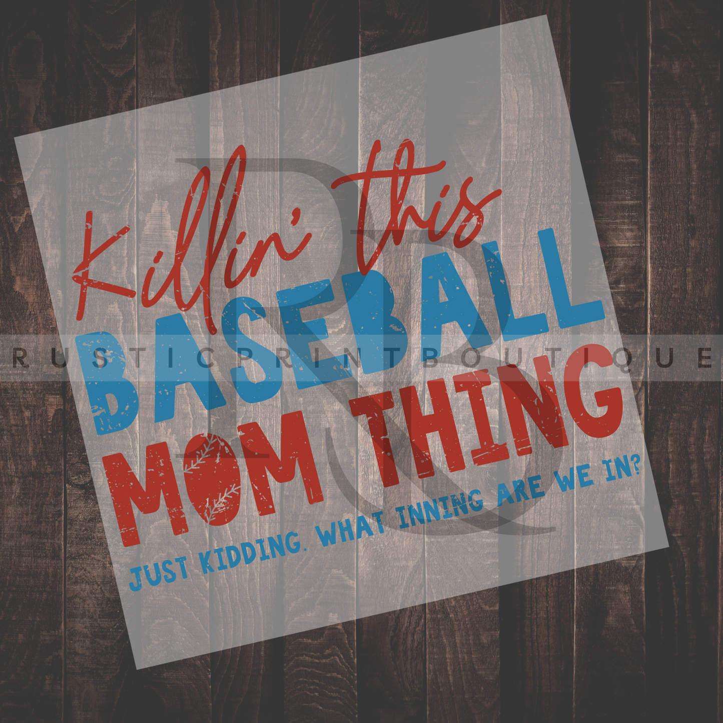 Baseball DTF Heat Transfer Retro Baseball DTF Baseball Mama DTF