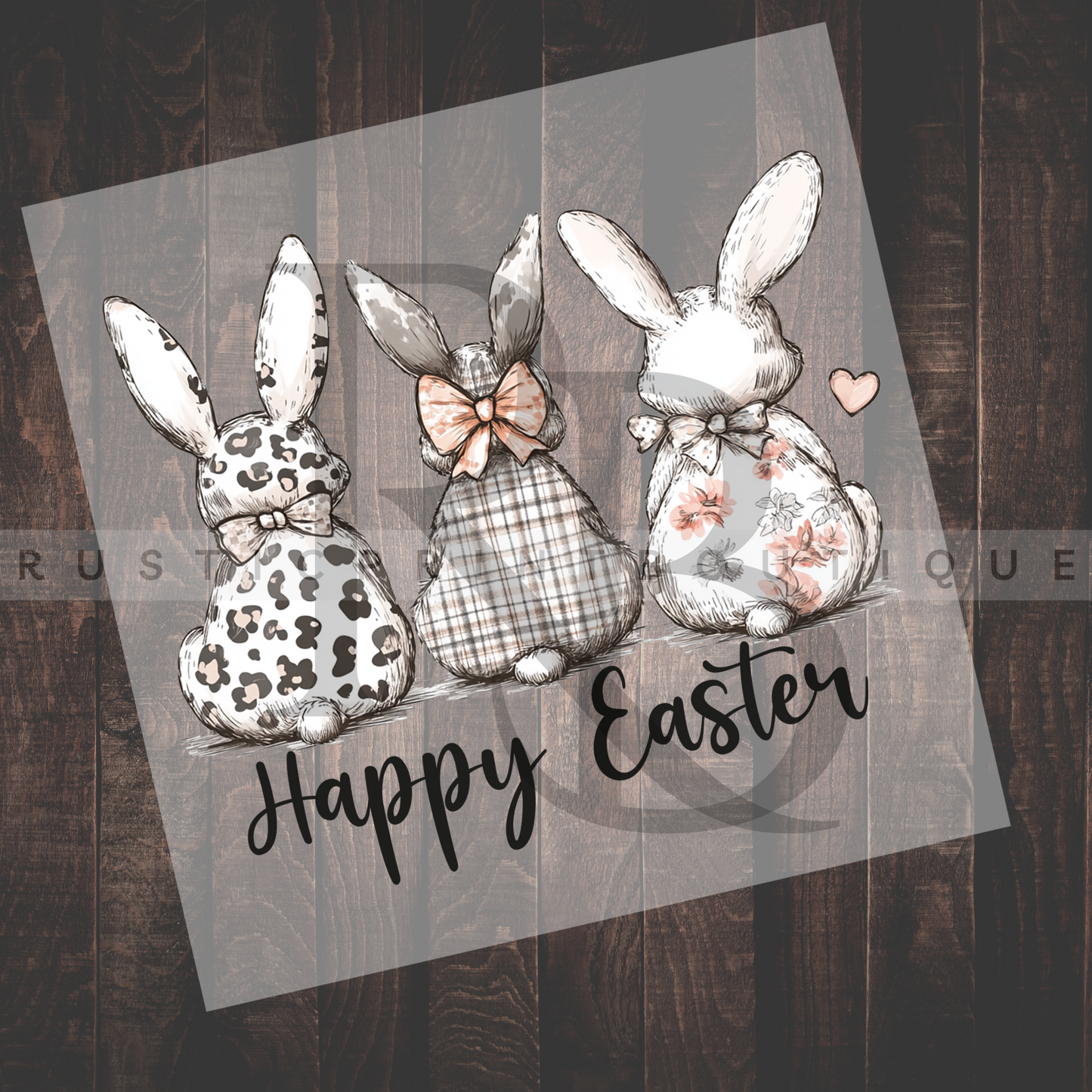 Easter DTF Happy Easter DTF Heat Transfer Easter Bunny DTF