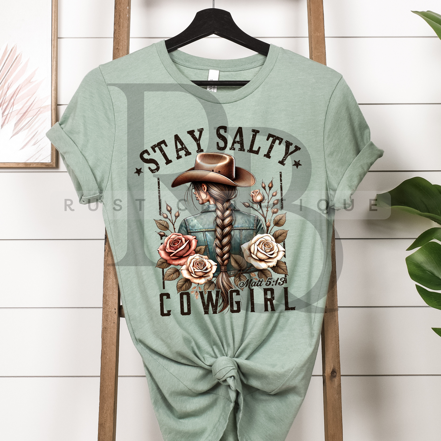 Bella Canvas Shirt Stay Salty Cowgirl Shirt Western Tee