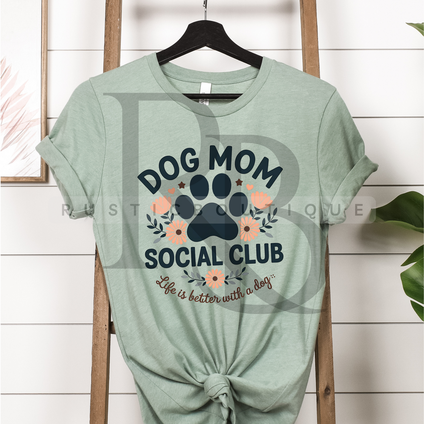 Bella Canvas Shirt Dog Mama Shirt Dog Mom Social Club Tee
