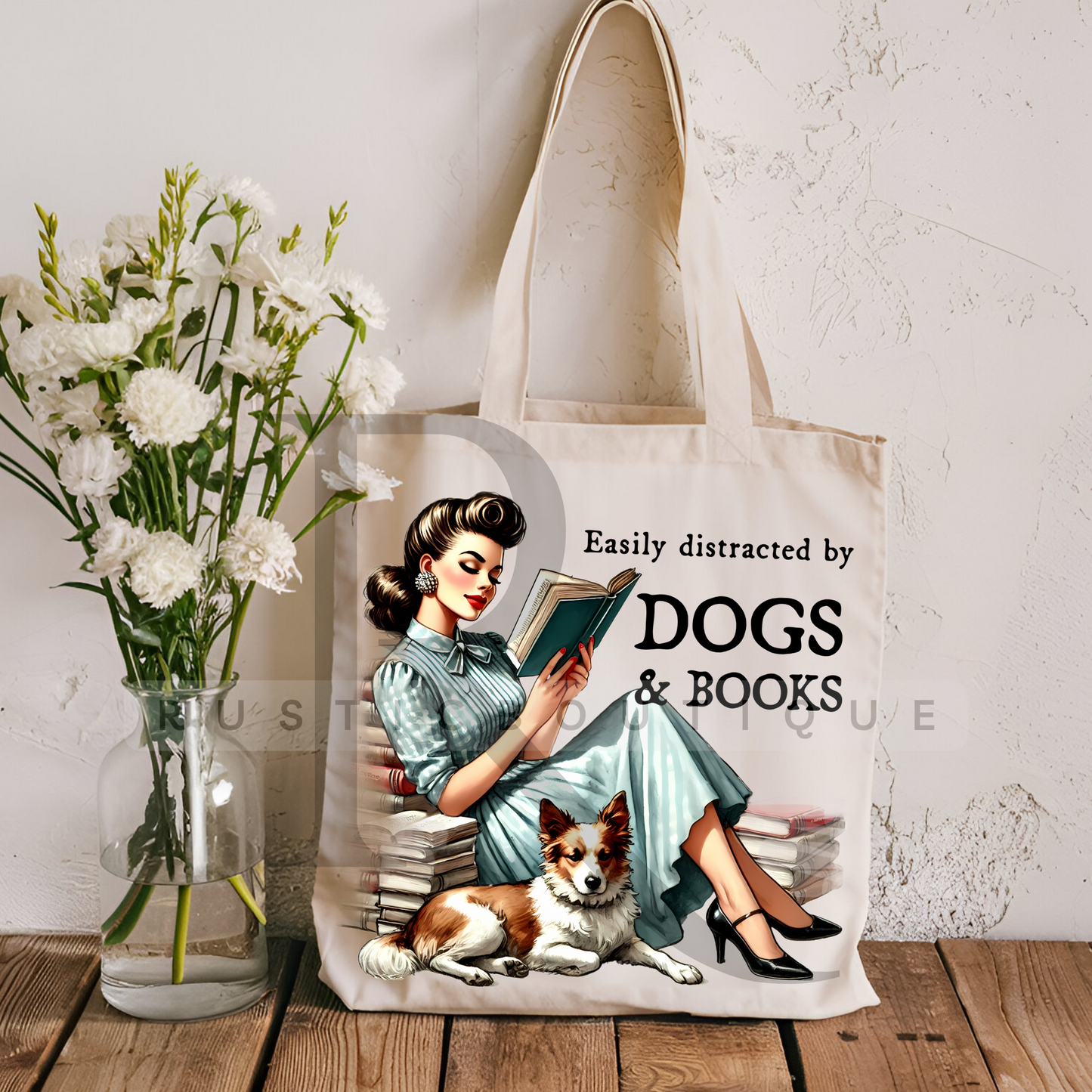 Bookish Tote Bag Cotton Canvas Tote Bag