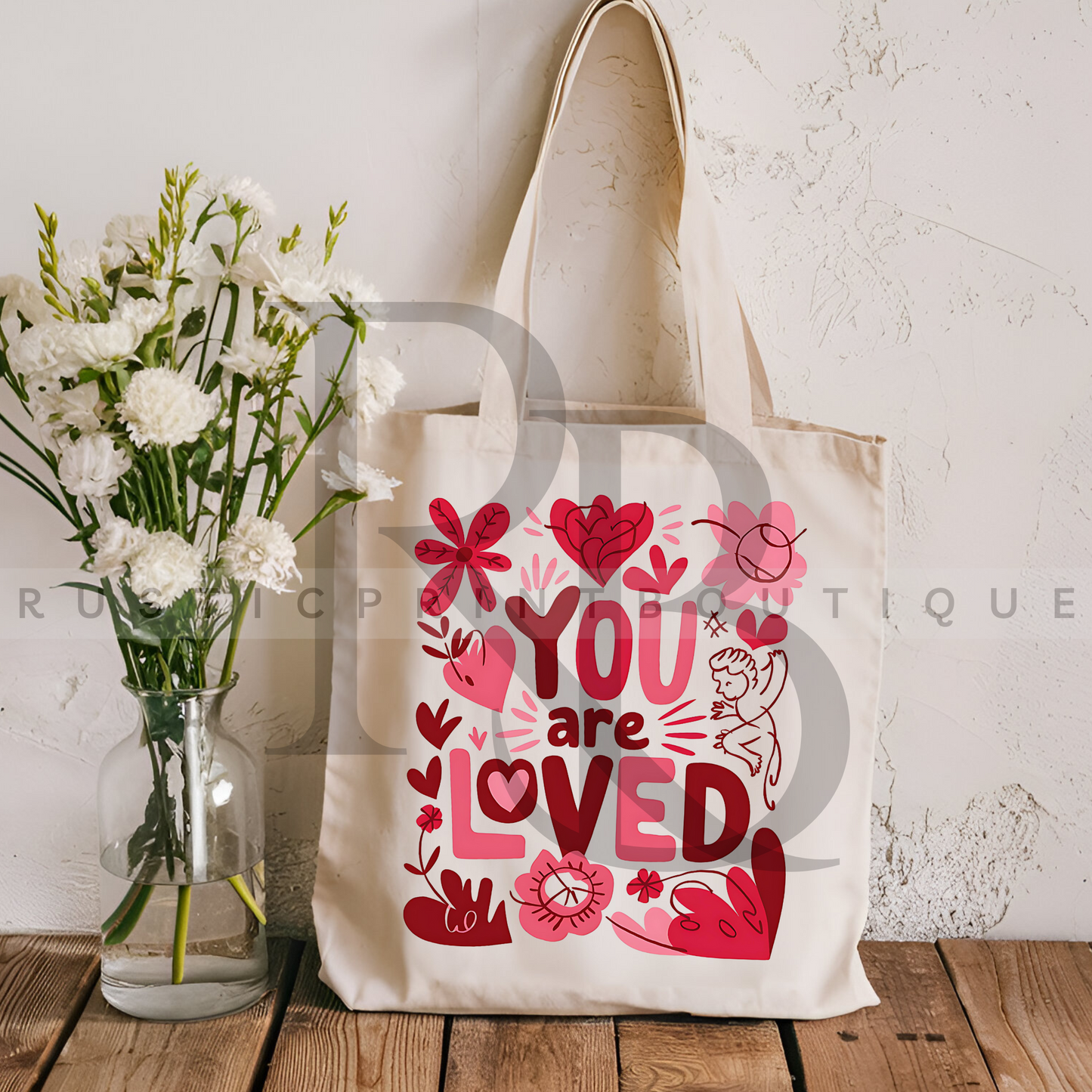 Vintage Valentine's Day Tote