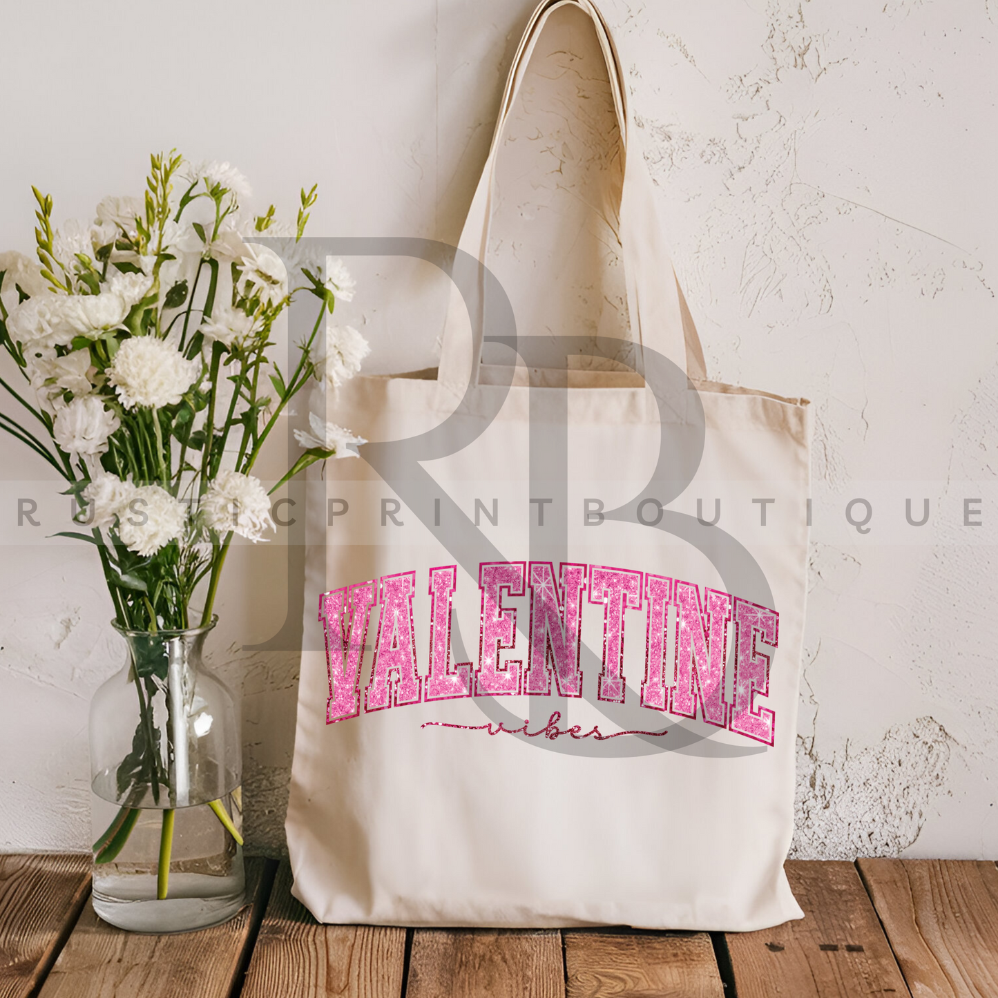 Vintage Valentine's Day Tote