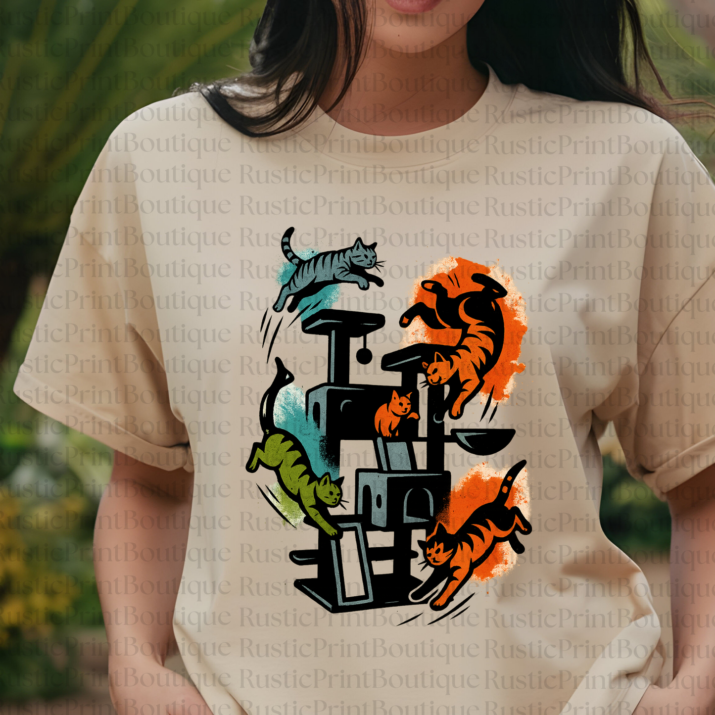 Unisex Graphic Tee Cat T-Shirt Cat Lover Tee