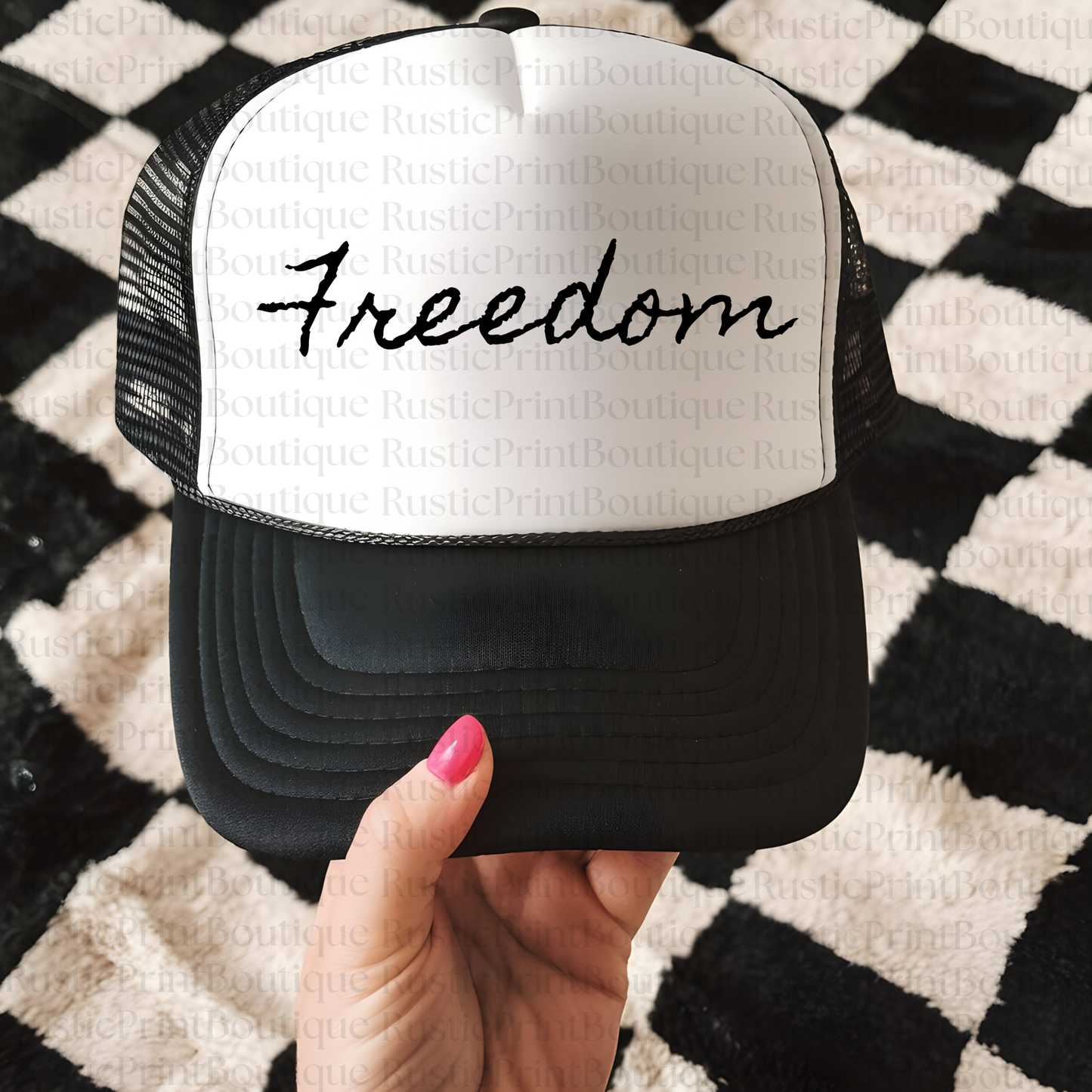 VIntage Trucker Hat Trucker Hat Snapback Freedom Trucker Hat