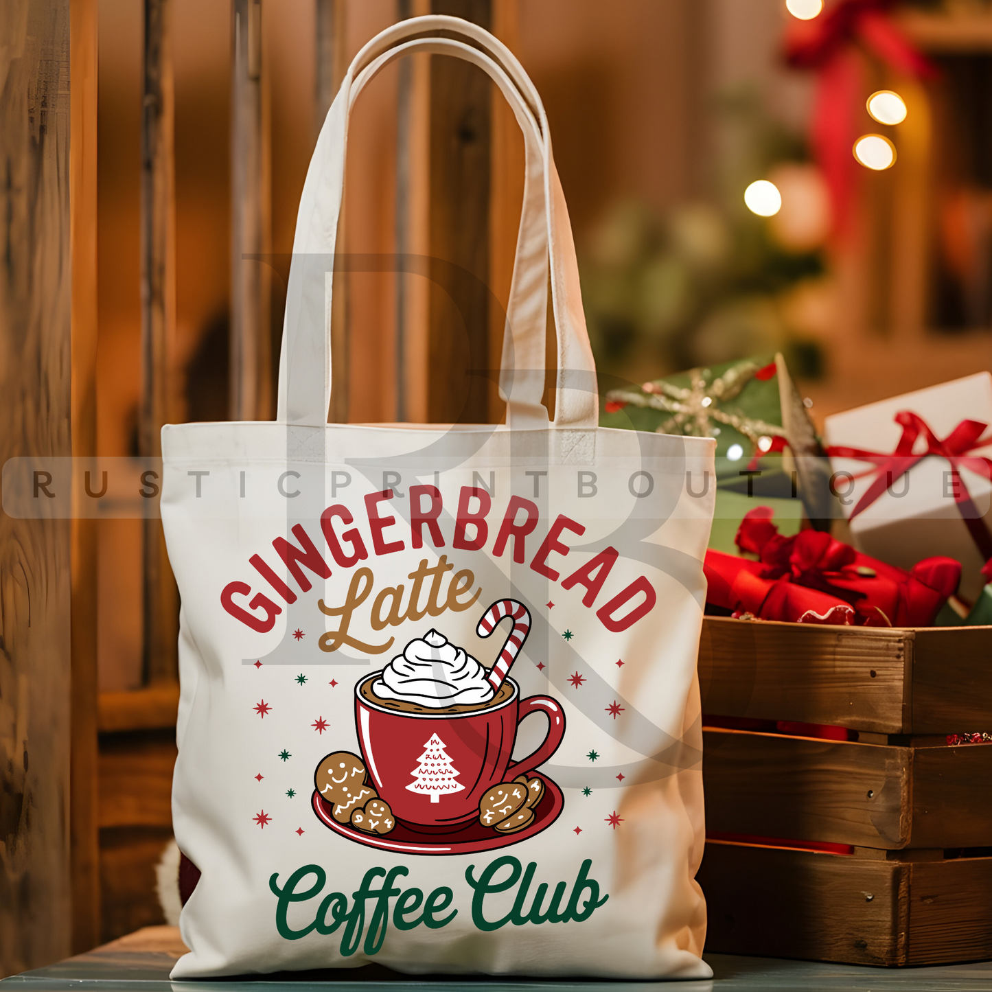 Vintage Christmas Tote Bag