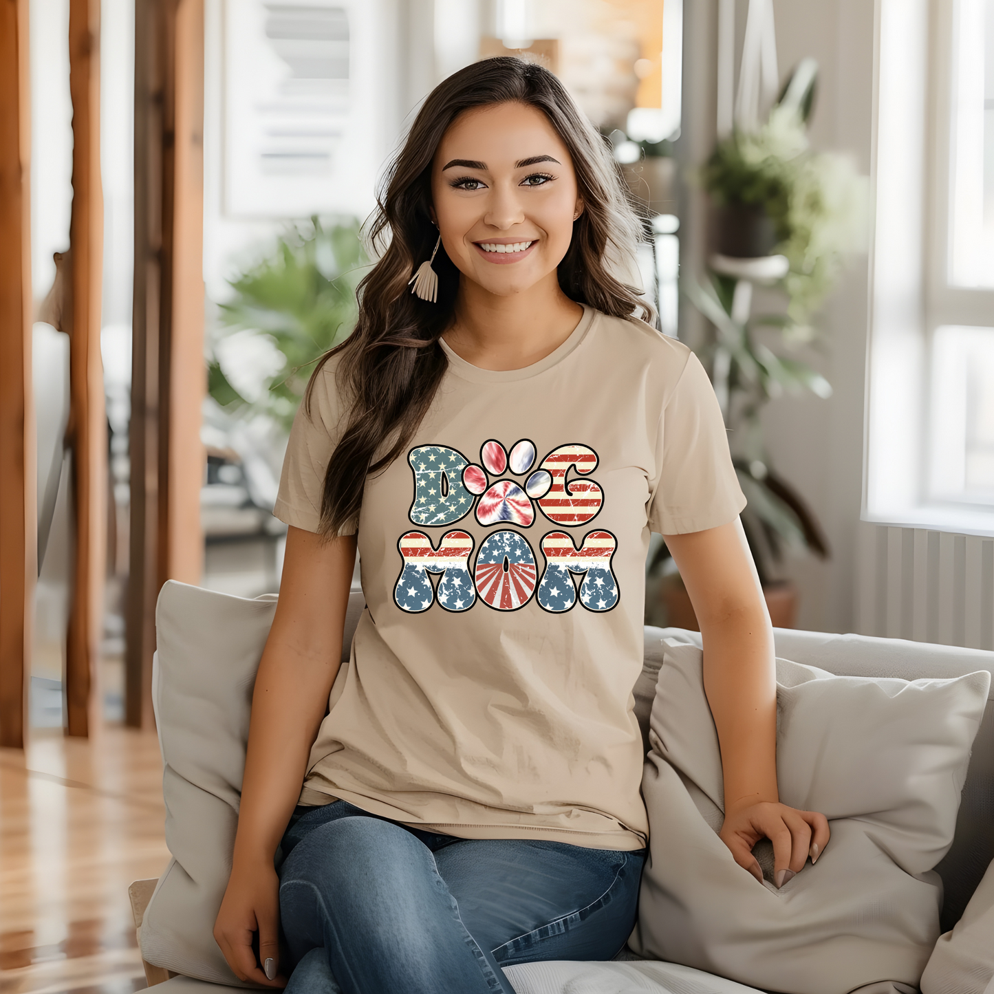 Retro Dog Mom T-Shirt | Unisex Tee