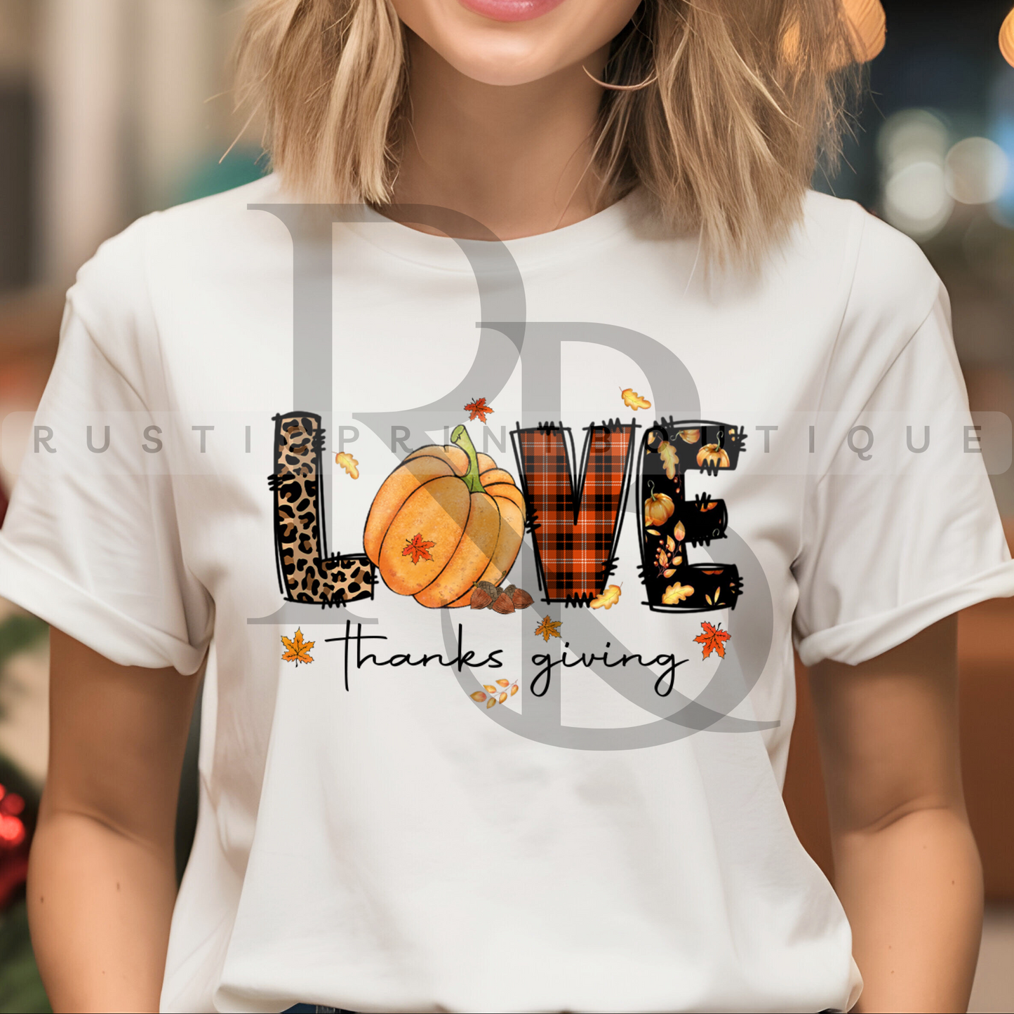 Thanksgiving Tee Thanksgiving T-Shirt Fall T-Shirt Love Thanksgiving Shirt