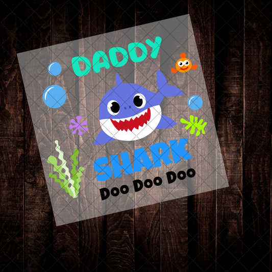 Shark Dad DTF  | Ready to Press Heat Transfer