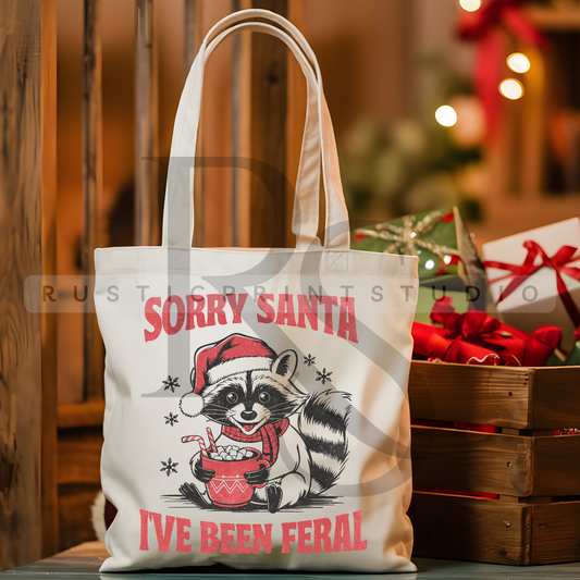 Vintage Christmas Tote Bag Classic Christmas Bag Xmas Gift