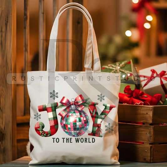 Vintage Christmas Tote Bag Classic Christmas Bag Xmas Gift