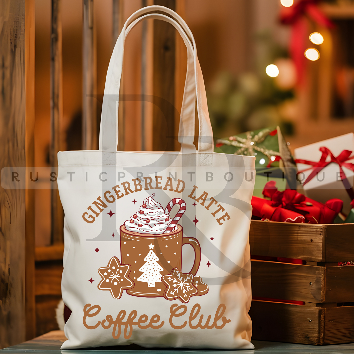 Vintage Christmas Tote Bag