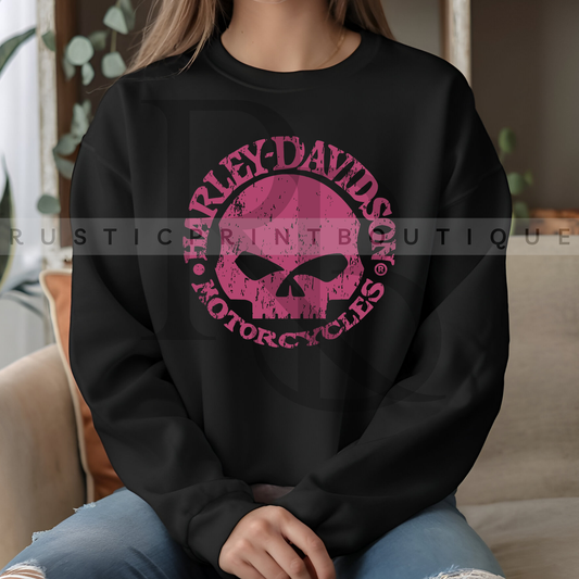 Harley Skull Sweatshirt Crewneck