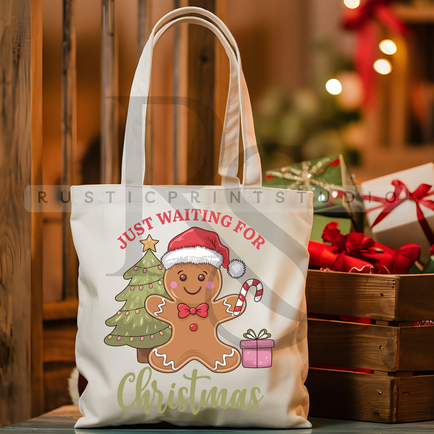 Vintage Christmas Tote Bag