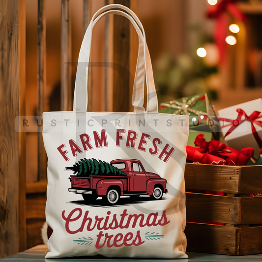 Vintage Christmas Tote Bag