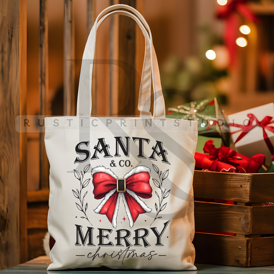 Vintage Christmas Tote Bag