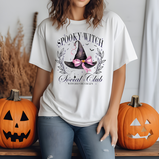 Halloween T-Shirt Spooky Witch Social Club T-Shirt