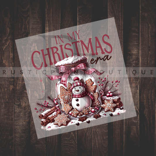 Christmas DTF Vintage Pink In My Christmas Era Heat Transfer