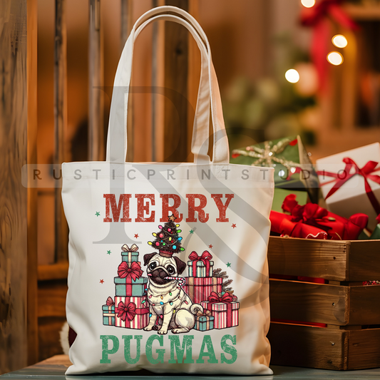 Vintage Christmas Tote Bag