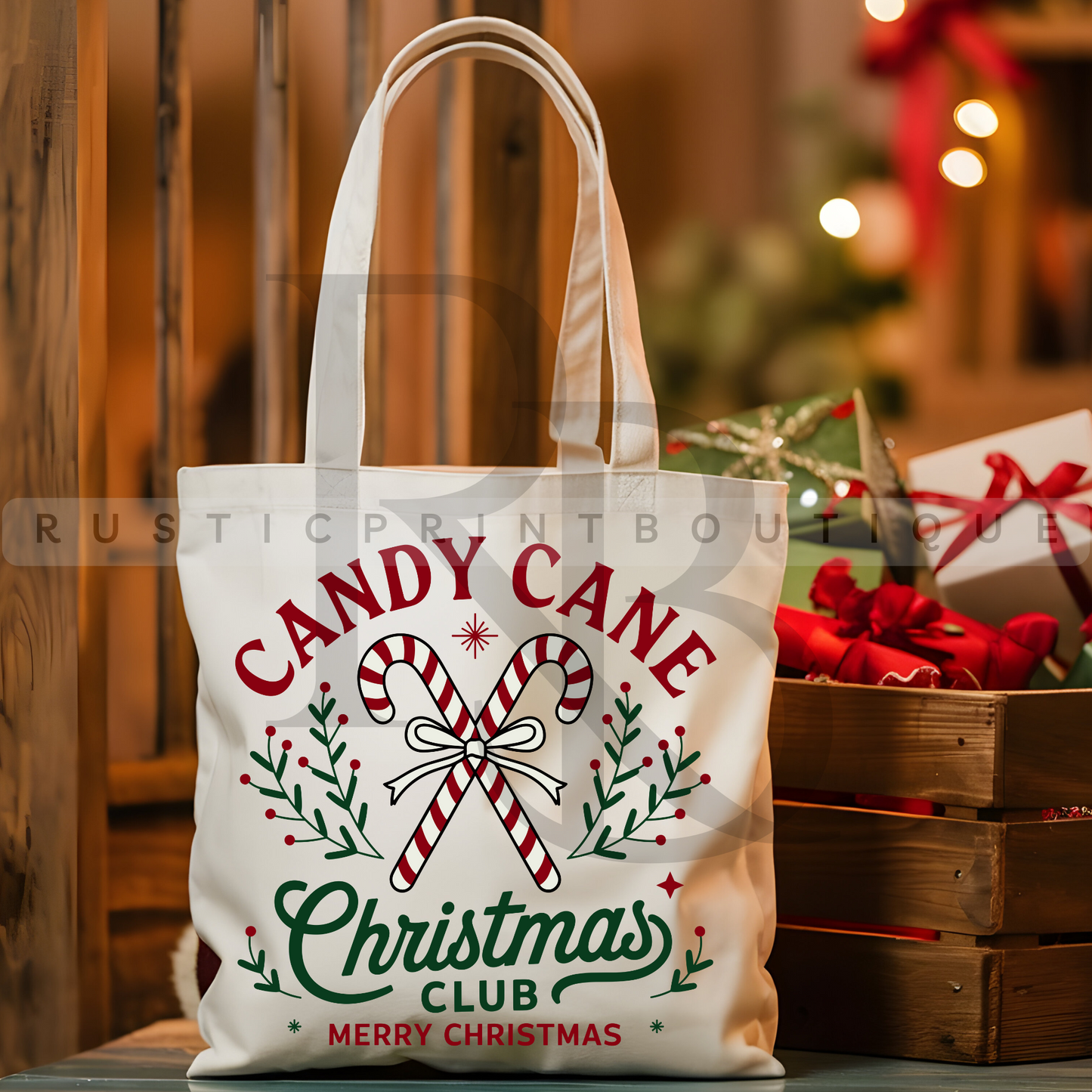 Vintage Christmas Tote Bag