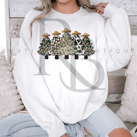 Christmas Vintage Crewneck Western Christmas Sweatshirt Xmas Gift Sweater