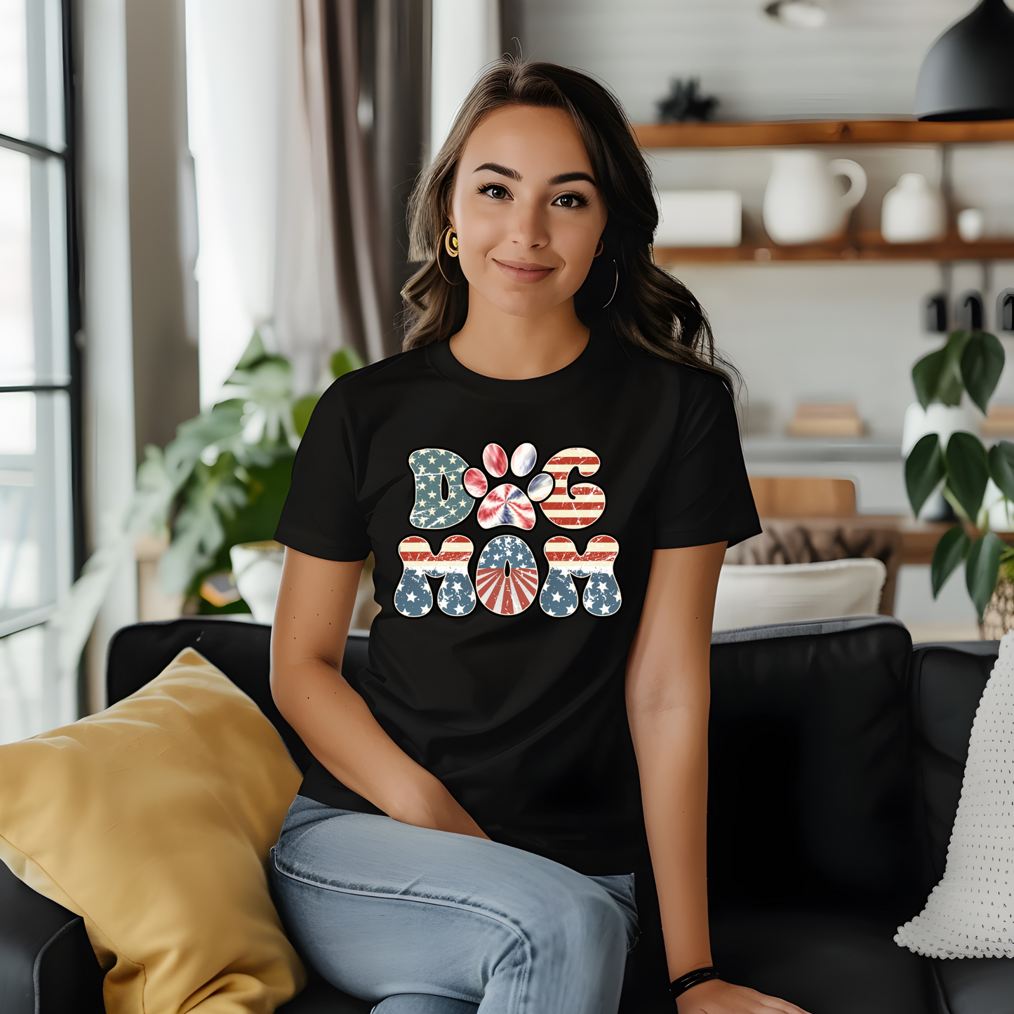 Retro Dog Mom T-Shirt | Unisex Tee