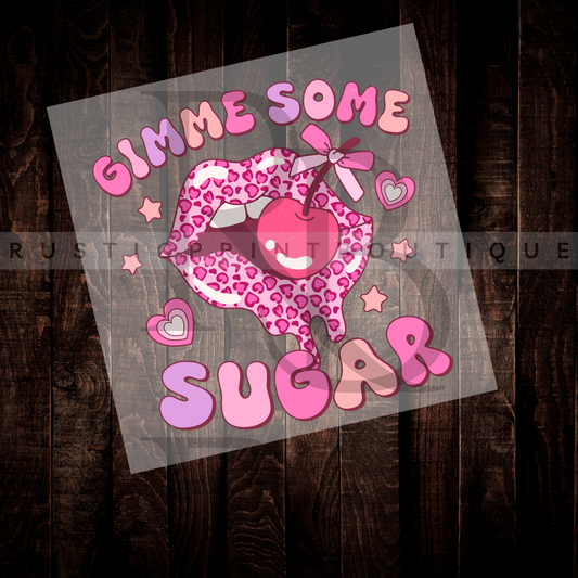 Valentines Day DTF Leopard Valentines Day Heat Transfer DTF Retro Valentine DTF