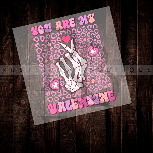 Valentines Day DTF Leopard Valentines Day Heat Transfer DTF Retro Valentine DTF