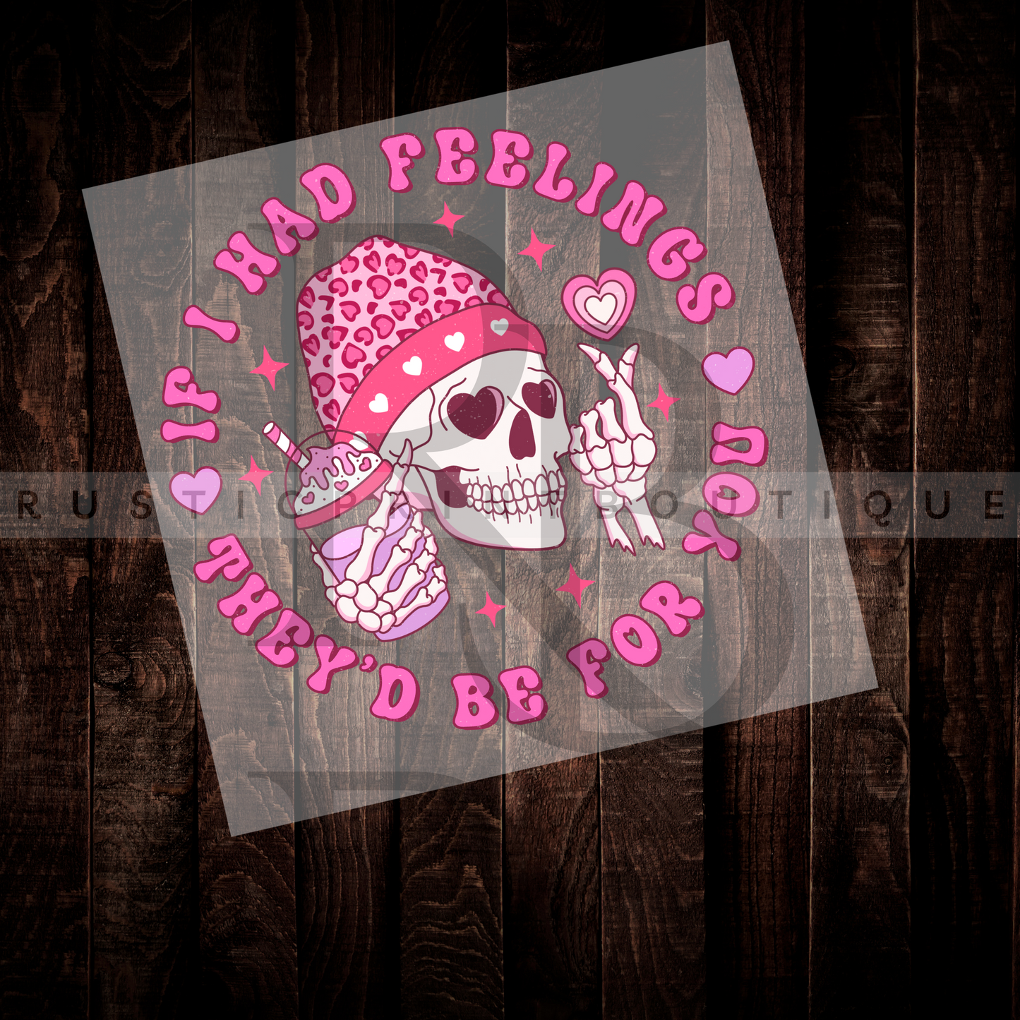 Valentines Day DTF Leopard Valentines Day Heat Transfer DTF Retro Valentine DTF