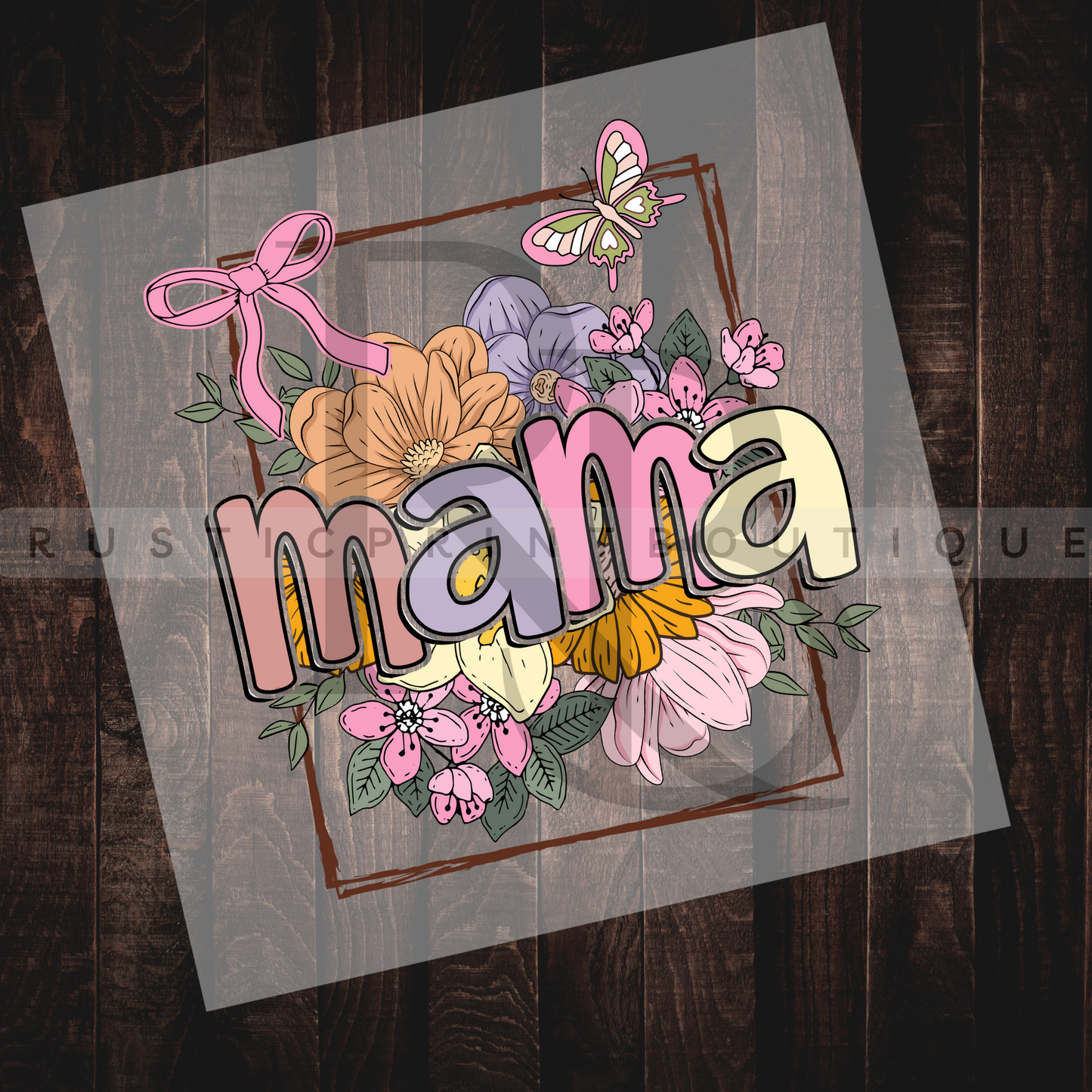 Mama DTF Heat Transfer Retro Mother's Day DTF Transfer