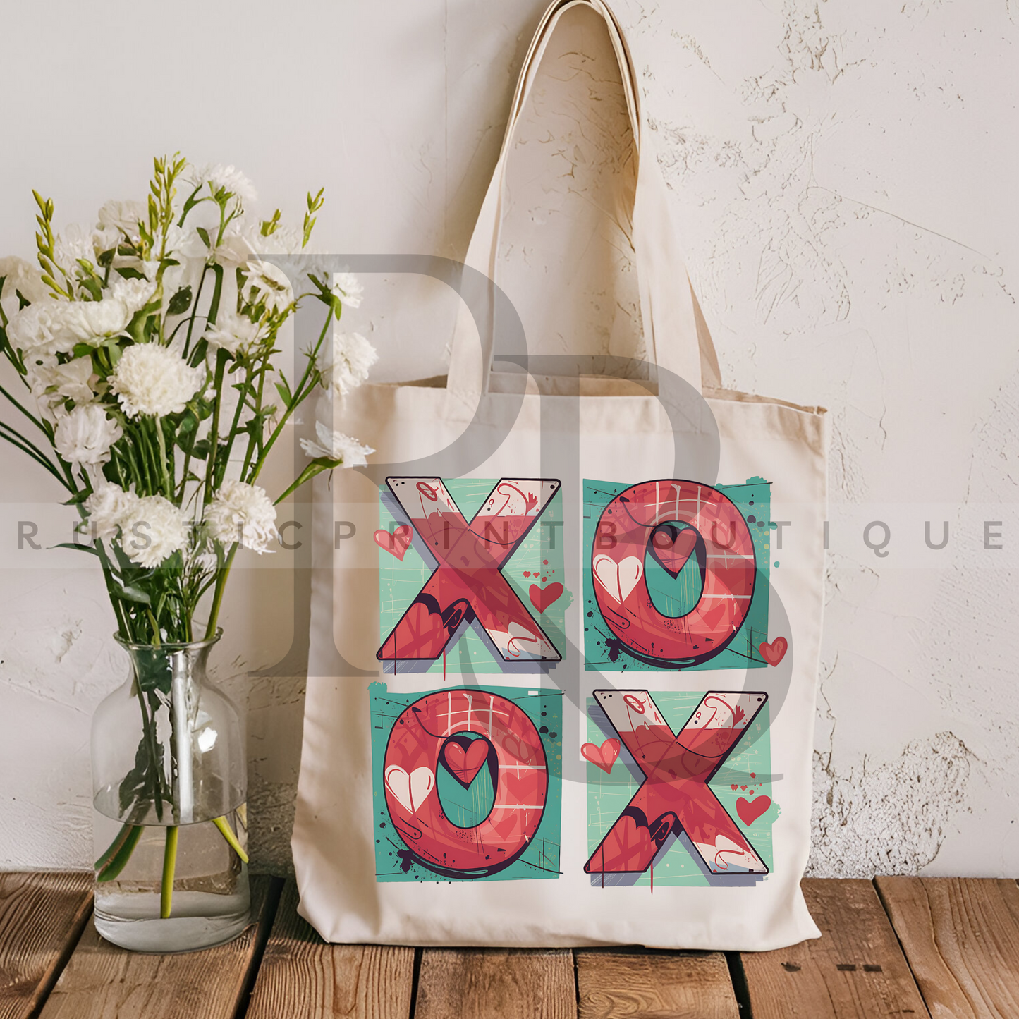 Vintage Valentine's Day Tote