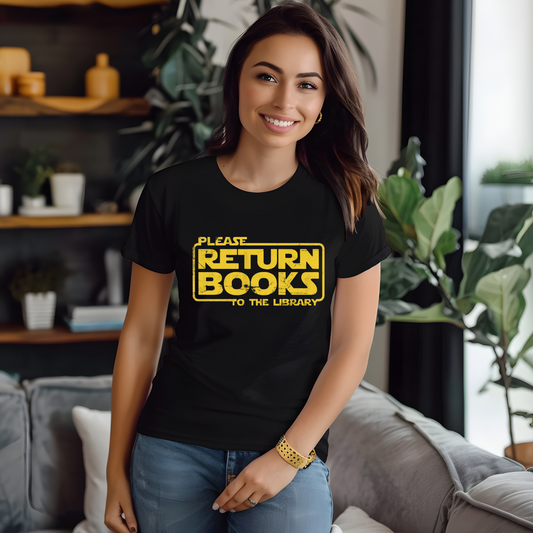 Please Return Books Back To The Library T-Shirt | Unisex Tee