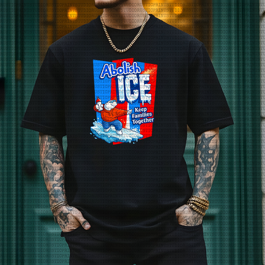 Abolish ICE Vintage T-Shirt Protest Graphic Tee Unisex Cotton Activist Shirt