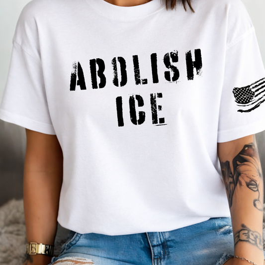 Abolish Ice Unisex Shirt American Flag ICE Protest Shirt