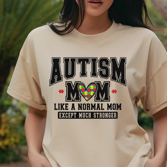 Autism Mom T-Shirt Unisex Graphic Tee Cute Autism Awareness Mama Shirt