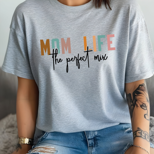 Mom Life T-Shirt Unisex Graphic Tee Cute Funny Mama Shirt