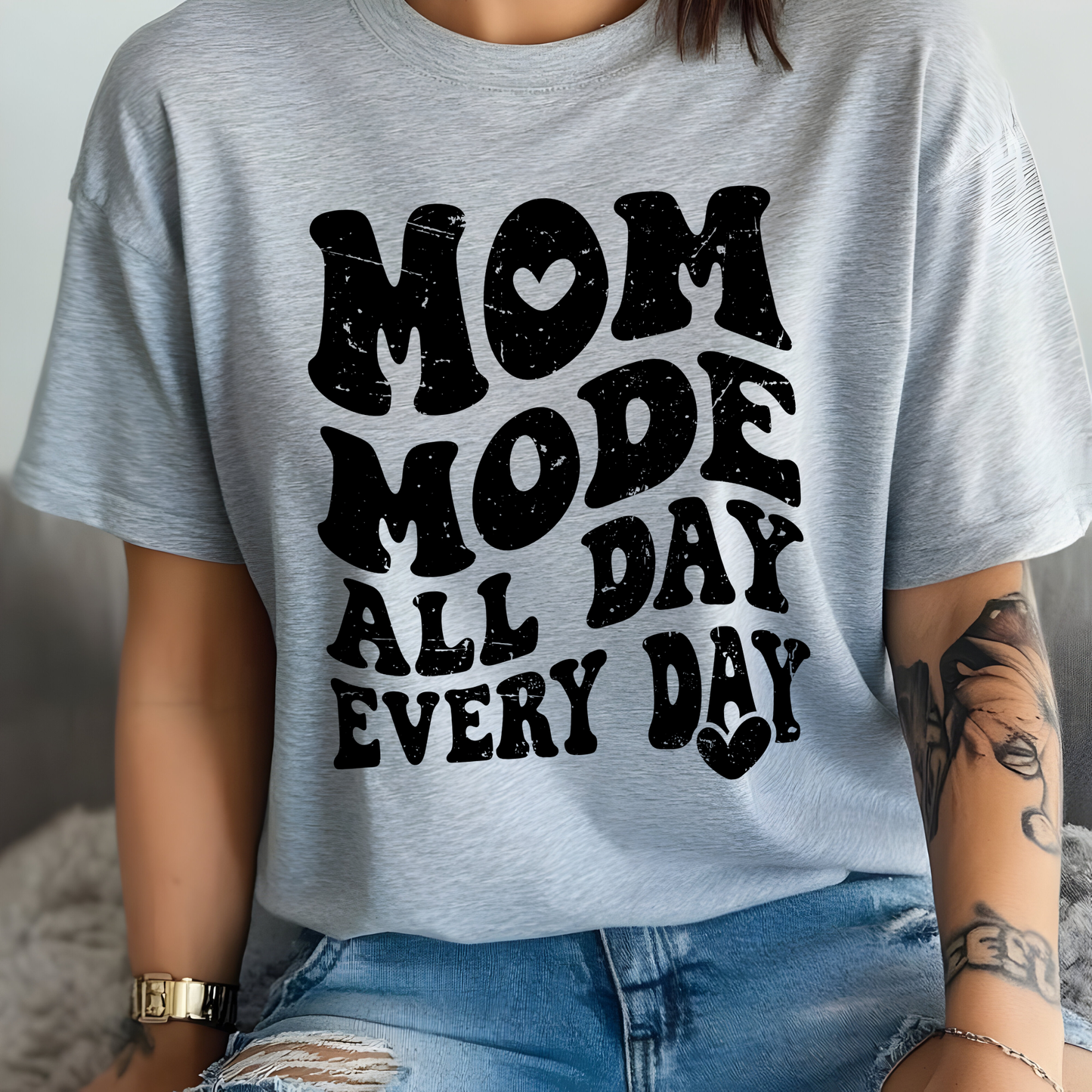 Mom Mode T-Shirt Unisex Graphic Tee Cute Mom Shirt