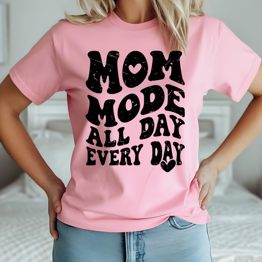 Mom Mode T-Shirt Unisex Graphic Tee Cute Mom Shirt