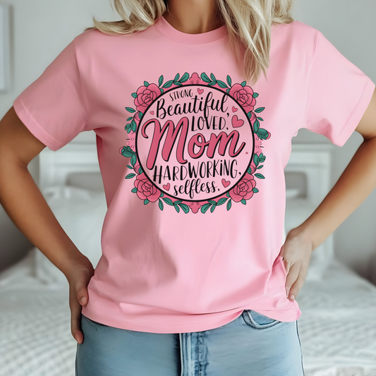 Mom Wife T-Shirt Unisex Graphic Tee Cute Funny Mama Shirt