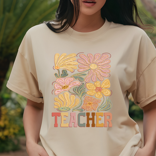 Teachers Unisex Graphic Tee Boho Teacher Gift