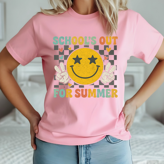 Schools Out T-Shirt Summer Shirt for Teachers Students Unisex Graphic Tee