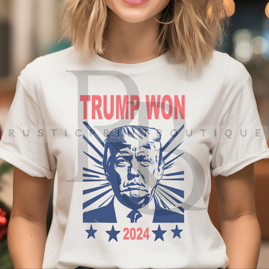 Trump Won 2024 T-Shirt Trump Shirt President Trump Shirt