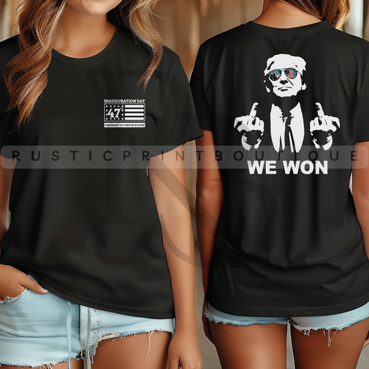 Trump Won 2024 T-Shirt Trump Shirt President Trump Shirt