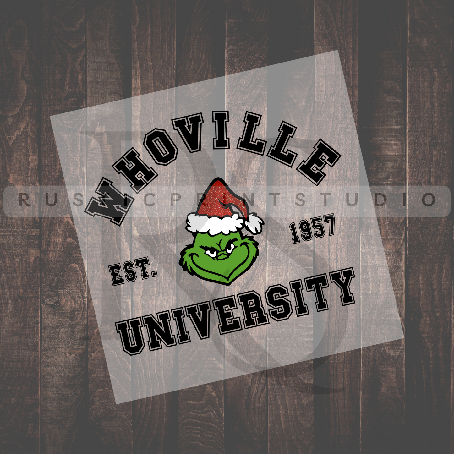 Christmas DTF Whoville University Heat Transfer