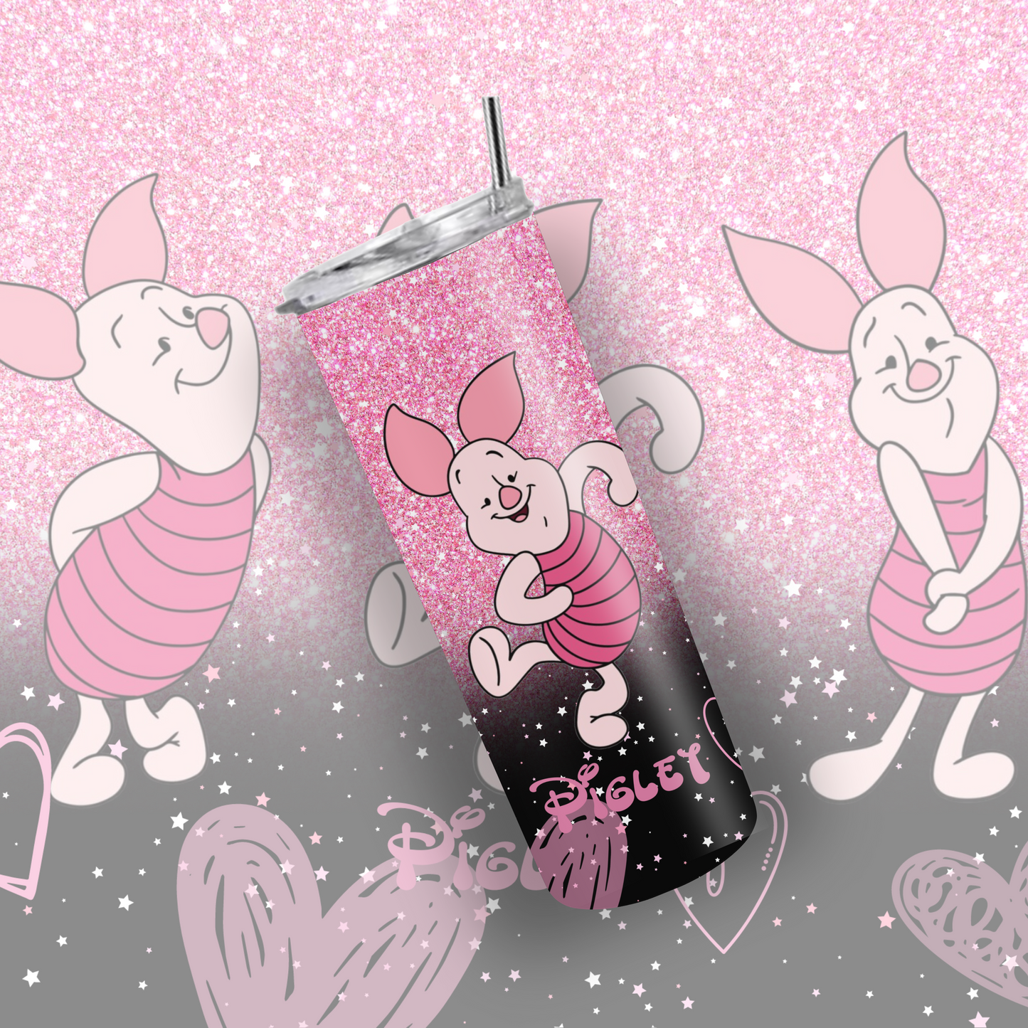 Pink Little Pig Tumbler | 20oz  Skinny Tumbler