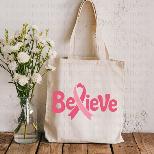 Breast Cancer Awareness Tote Bag