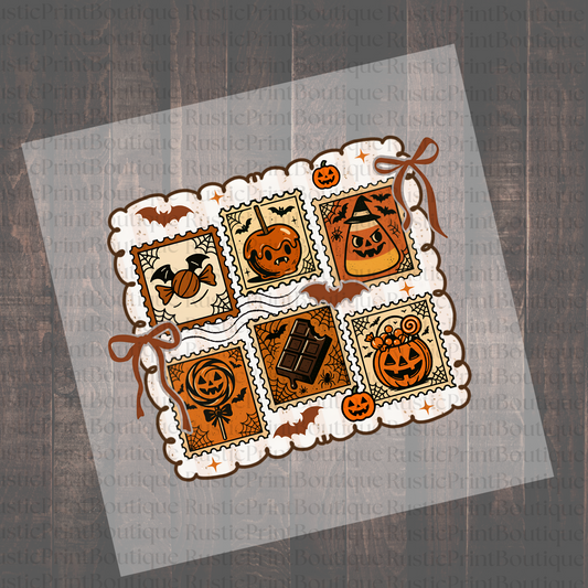 Halloween DTF Heat Transfer Film Vintage Halloween Transfer Film