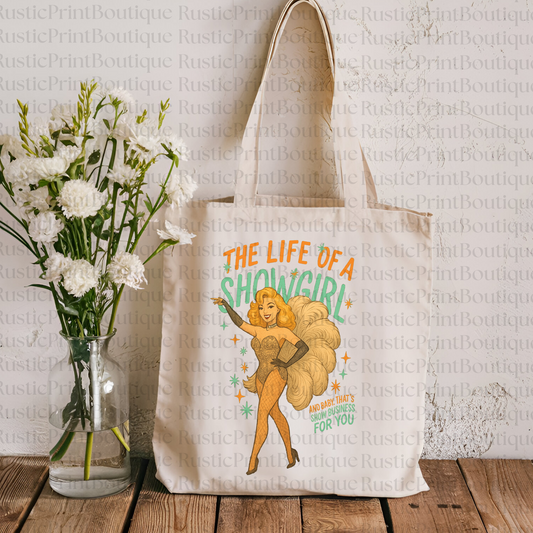 Vintage Tote Bag Showgirl Tote