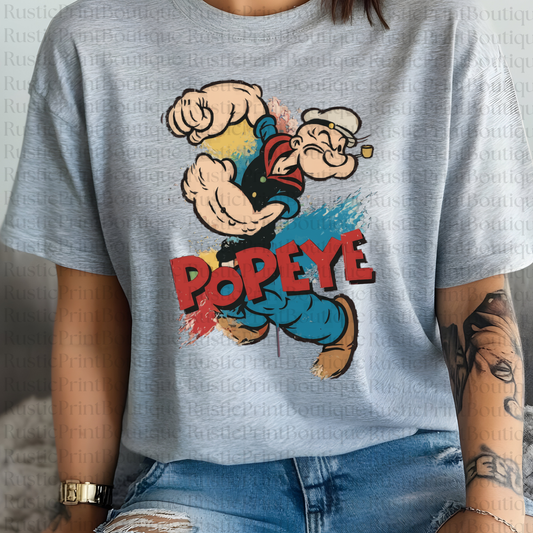 Funny Comic Shirt Cartoon Shirt Popeye Shirt